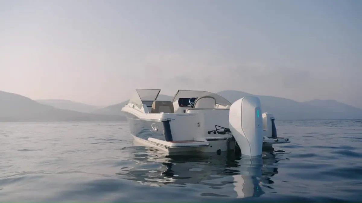 Flux Marine FM100 by Flux Marine - Electric motor boat on water