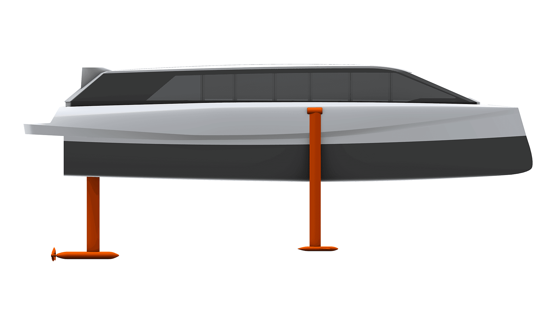 MB-FY30 by Mobyfly - Electric commercial boat on water